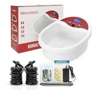 veicomtech Macchina ionica per disintossicazione per pediluvio, macchina disintossicante per piedi, kit ionico per pediluvio con 10 compresse di zenzero, 2 matrici di cintura per casa, salone, spa