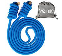 veimia Corda di flusso per fitness ad alte prestazioni corda da allenamento a doppio tessuto regolabile flusso corda per saltare per uomini donne allenamento indoor outdoor cardio esercizio corda per
