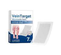 Vein Target Microdarts Patch Veintarget 2026 - Cerotto avanzato per le vene varicose, trattamento delle gambe con ingredienti naturali per tutti i tipi di pelle, 1 scatola