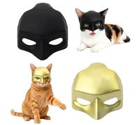 VEINARDYL 2 maschere per gatti, costume da pipipistrello per Halloween, per cosplay, divertente maschera per occhi di gatto per animali domestici, palline in maschera veneziane, accessorio per costume