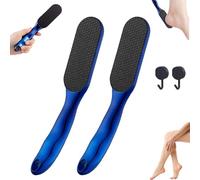 Veinsgrain Foot File, Veins Grain Foot File, Briskrhythm Foot File, Nano Glass Foot File Callus Remover, Beyond The Cream Foot File, Foot Fetish File for Rough Dead Skin Removal Callus (Blue*2)