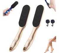 Veinsgrain Foot File, Veins Grain Foot File, Briskrhythm Foot File, Nano Glass Foot File Callus Remover, Beyond The Cream Foot File, Foot Fetish File for Rough Dead Skin Removal Callus (Gold*2)