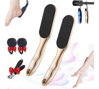 Veinsgrain Foot File, Veins Grain Foot File, Professional Nanoglass Foot File, Nano Glass Foot File Callus Remover, Safe and to Remove Hard Skin and Dead Skin Foot Scrubber, Foot Care Tools (2PCS-B)