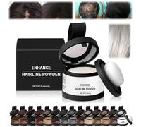 Veinsgrain Hair Color,Veinsgrain Root Cover Up,Veinsgrain Hair Powder,Veinsgrain Hair Touch Up,Veins Grain Hairline Powder,Enhance Hairline Powder for Women Men (14 White, 1)