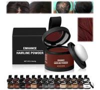 Veinsgrain Hair Color,Veinsgrain Root Cover Up,Veinsgrain Hair Powder,Veinsgrain Hair Touch Up,Veins Grain Hairline Powder,Enhance Hairline Powder for Women Men (04 Dark Auburn, 1)