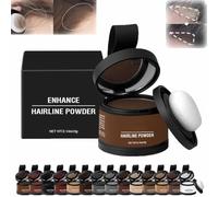 Veinsgrain Hair Color,Veinsgrain Root Coverup,Hairline Powder Instantly Conceals Hair Loss,Root Touch Up Hair Powder,Hairline Powder,Windproof & Sweatproof,for Thinning Hair,Root Cover Up (#01)
