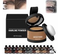 Veinsgrain Hair Color,Veinsgrain Root Coverup,Hairline Powder Instantly Conceals Hair Loss,Root Touch Up Hair Powder,Hairline Powder,Windproof & Sweatproof,for Thinning Hair,Root Cover Up (#12)