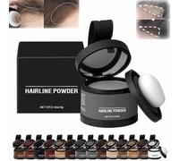 Veinsgrain Hair Color,Veinsgrain Root Coverup,Hairline Powder Instantly Conceals Hair Loss,Root Touch Up Hair Powder,Hairline Powder,Windproof & Sweatproof,for Thinning Hair,Root Cover Up (#08)