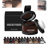 Veinsgrain Hair Color,Veinsgrain Root Coverup,Hairline Powder Instantly Conceals Hair Loss,Root Touch Up Hair Powder,Hairline Powder,Windproof & Sweatproof,for Thinning Hair,Root Cover Up (#06)