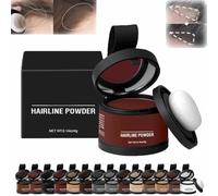 Veinsgrain Hair Color,Veinsgrain Root Coverup,Hairline Powder Instantly Conceals Hair Loss,Root Touch Up Hair Powder,Hairline Powder,Windproof & Sweatproof,for Thinning Hair,Root Cover Up (#04)