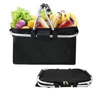 Veiteibe Cestino della Spesa Pieghevole con Funzione di Raffreddamento - Borsa Termica per Picnic con Manici, Cestino Termico da 19 Litri per la Spesa per Picnic e Shopping