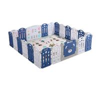 Veitoalioy Recinto per Bambini, Parchi di divertimenti interni ed esterni con Materassino Grande Pieghevole, Centro Attività Infantile Parco Giochi per Bambini con Schiuma Anticollisione (20+2)
