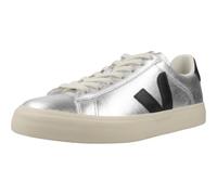Scarpe Veja Campo Leather argento nero donna - 39