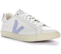 Veja Esplar Logo Trainer In Pelle Liscia Bianco Lilla Donna UK 3 - 8