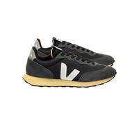 Veja Fair Trade - Scarpe da ginnastica leggere e traspiranti - Rio Branco II Black White per Uomo in Cotone - Taglia 44 - Nero