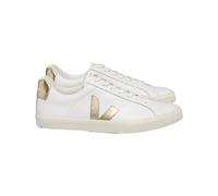 Veja Fair Trade - Scarpe in pelle - Esplar Logo Extra-White Platine per Donne in Cotone - Taglia 40 - Oro