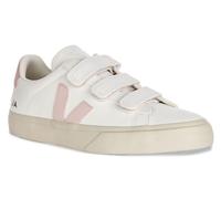 Veja Recife Logo Smooth Leather Donna Trainer Bianco Rosa EU 36-42