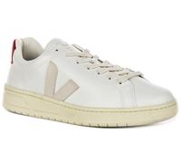 Veja Urca Cwl Pierre Kiwi Lace Up Side Logo Mens Trainer In White Red UK 8 - 9