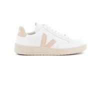 Veja Fair Trade - Sneakers donna - V12 Leather Extra White Sable per Donne, in Pelle - Bianco Bianco 39