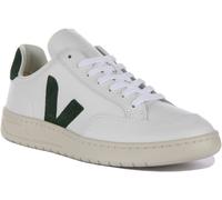 VEJA V-12 Pelle Cipro Leggero Pelle Trainer Bianco Verde Uomo UK 6 - 12