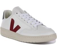 Veja V-12 Pelle Leggero Logo Trainer Uomo Bianco UK 6 - 14