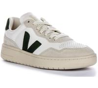 Veja V 90 Trainers In Pelle Scamosciata Bianca E Verde Scuro Donna EU 36-42