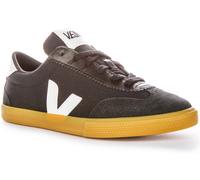 Veja Volley 70S Canvas Volley Lace Up Donne Trainer In Nero E Bianco EU 36-42