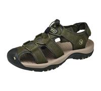 vejtmcc Sandali da uomo per attività all'aperto, estive, da trekking, in pelle, da spiaggia, da trekking, da corsa, da corsa, da corsa, da sport, ad asciugatura rapida, Z01 verde., 42 EU