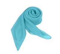 vejtmcc Solid Color Chiffon Square Scarf Versatile Scarf Plain Square Scarf Foulard Uomo A Quadri, Celeste., A