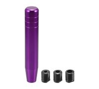VekAuto Pomello Cambio Universale Per Auto 1 Pezzo Lega Alluminio Viola | Adatt. Filetto M8 M10 M12, Incl. 3 Adatt., Compat. con Leve Cambio, Non adatto per Retrom. Sollev. o Bloc. Puls.
