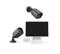 VEKELETE Sistema di sorveglianza di Sicurezza DVR 5 in 1, Monitor LCD da 10,1" a 4 canali, Kit CCTV con Monitor remoto Impermeabile for Visione Notturna 1080P(2pcs Camera)