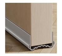 Veki 100cm Paraspifferi Sottoporta per Porte, Guarnizione Porta Blindata | Para Spifferi per Porte Interne e Esterne, Ferma Porta, Insonorizzazione Stanza, Freddo e Insetti, Larghezza 3,5-5,5cm Grigio