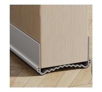 Veki 100cm Paraspifferi Sottoporta per Porte Interne e Esterne, Paraspifferi Porta Blindata, Guarnizione per Porta per Protezione da Suoni, Freddo, Umidità e Insetti (Larghezza 5,5-8 cm, Grigio)