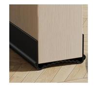 Veki 100cm Paraspifferi Sottoporta per Porte Interne e Esterne, Paraspifferi Porta Blindata, Guarnizione per Porta per Protezione da Suoni, Freddo, Umidità e Insetti (Larghezza 5,5-8 cm, Nero)
