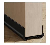 Veki 100cm Paraspifferi Sottoporta per Porte Interne e Esterne, Paraspifferi Porta Blindata, Guarnizione per Porta per Protezione da Suoni, Freddo, Umidità e Insetti (Larghezza 3,5-5,5 cm, Nero)