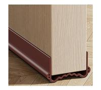 Veki 100cm Paraspifferi Sottoporta per Porte Interne e Esterne, Paraspifferi Porta Blindata, Guarnizione per Porta per Protezione da Suoni, Freddo, Umidità e Insetti (Larghezza 3,5-5,5 cm, Marrone)