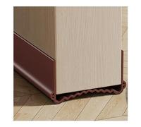 Veki 100cm Paraspifferi Sottoporta per Porte Interne e Esterne, Paraspifferi Porta Blindata, Guarnizione per Porta per Protezione da Suoni, Freddo, Umidità e Insetti (Larghezza 5,5-8 cm, Marrone)