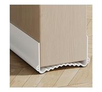 Veki 100cm Paraspifferi Sottoporta per Porte Interne e Esterne, Paraspifferi Porta Blindata, Guarnizione per Porta per Protezione da Suoni, Freddo, Umidità e Insetti (Larghezza 5,5-8 cm, Bianco)
