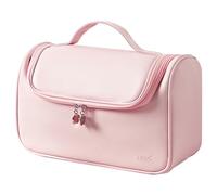 Veki Borsa da Viaggio Portatile per Dyson e Shark Asciugacapelli, Custodia da Viaggio Compatibile con Dyson Airwrap Styler Complete, Borsa Organizer con Gancio per Arricciacapelli e Accessori (Rosa)