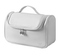 Veki Borsa da Viaggio Portatile per Dyson e Shark Asciugacapelli, Custodia da Viaggio Compatibile con Dyson Airwrap Styler Complete, Borsa Organizer con Gancio per Arricciacapelli e Accessori (Grigio)
