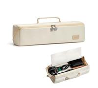 Veki Borsa Viaggio Impermeabile per Dyson Airstraight HT01 Piastra Capelli, Organizer Portatile Shark FlexStyle/Dyson Airwrap, Borsa per Asciugacapelli e Accessori Capelli (Beige, 40×10×10 cm)