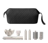 Veki Porta per Dyson Airwrap da Viaggio, Borsa per Dyson Asciugacapelli | Organizer Viaggio Impermeabile per Shark FlexStyle e Dyson Supersonic, Piastra e Accessori, Nero, 37×20×16cm