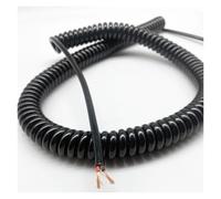 VekkEr Filo a Spirale a Spirale, paranco Elettrico Filo a Molla Illuminazione Cavo a Spirale Speciale 15 17 18 20 24 AWG Guida Cavo di Ricarica for Nuova energia(2core 24AWG 0.2mm2,2.5 Meters)