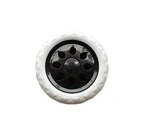 Vektenxi Ruota Girevole per Carrello della Spesa, Plastica, Nero Bianco, 46*3,5cm, Durevole, Conveniente