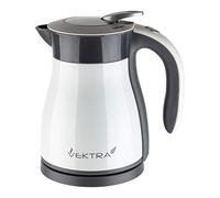 Vektra VEK-1201W Bollitore, Acciaio Inossidabile, Bianco