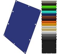 Vela da esterno 110 x 200 cm, parasole, rettangolare, protezione dai raggi UV, per giardino, balcone, terrazza, resistente alle intemperie, con corde, blu scuro