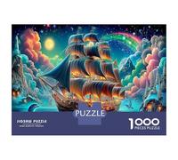 Vela dell'Universo Enigma Per Il Relax Mentale 1000 Pezzi Nave pirata per Pause in Ufficio, Il Puzzle Più Venduto Per Alleviare Lo Stress 38x26cm/1000pcs