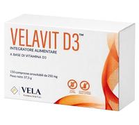 VELA FARMACEUTICI Srls VELAVIT D3 150 COMPRESSE OROSOLUBILI 250 MG SENZA GLUTINE NATURALMENTE PRIVO DI LATTOSIO