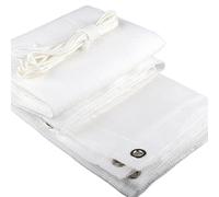 Vela frangivista per esterni per balcone e giardino, impermeabile, in tessuto di protezione UV, 1,2 x 10 m, parasole per tettoie e terrazze, colore: bianco Toldo Vela