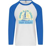 Vela il Mio Fuga Da Reality Marinaio Uomo L/S Baseball T-Shirt